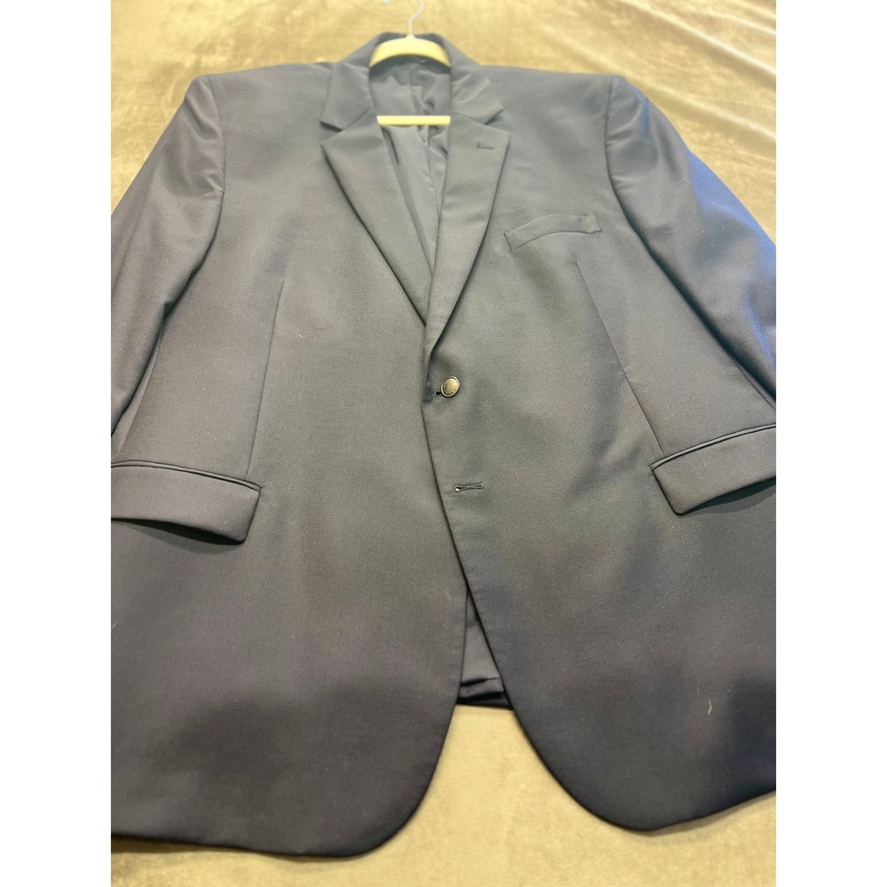 Jos A Bank Mens Navy Blue Blazer Traveler's Collection Regal Fit Sport Coat 2
